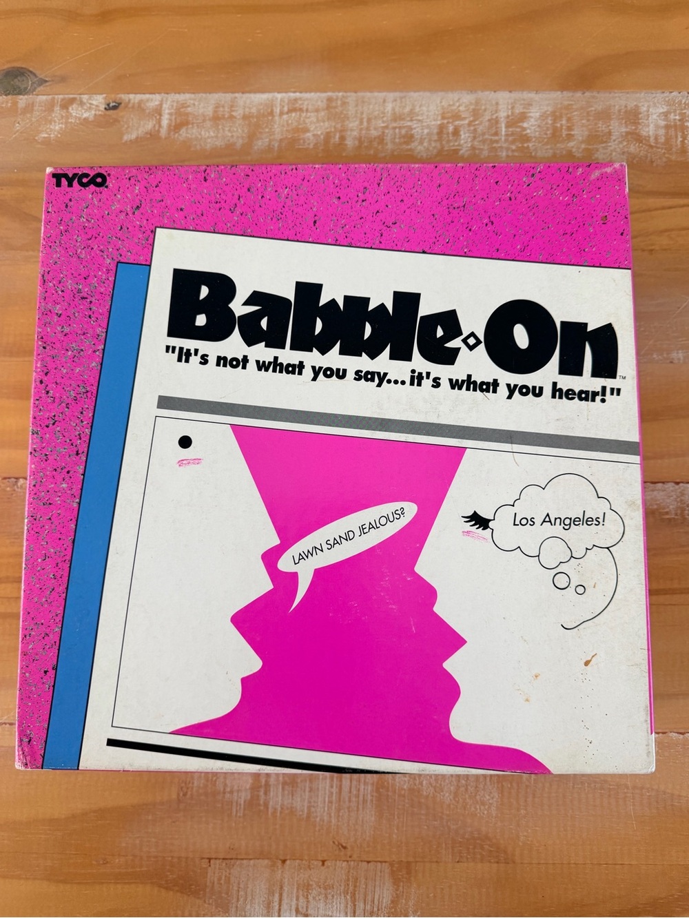 Babble-On Board Game by TYCO - 90’s Vintage Bright Pink & White Box